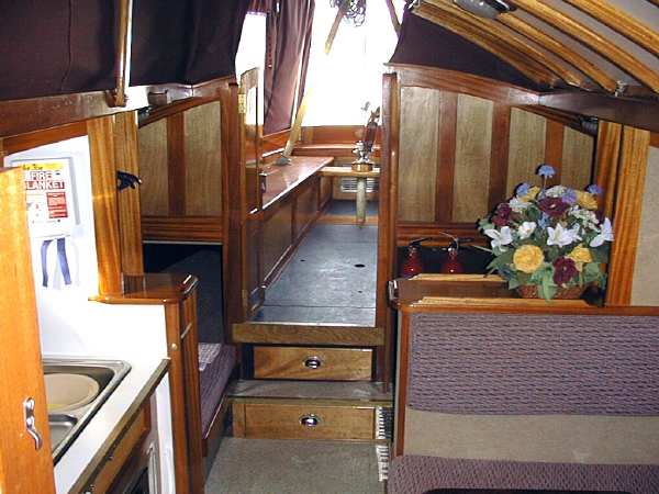 The cabin of an America class yacht